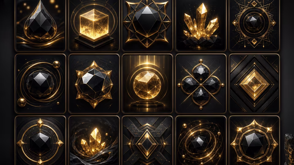Unbranded slot tile mosaic for Black Label Casino provider content